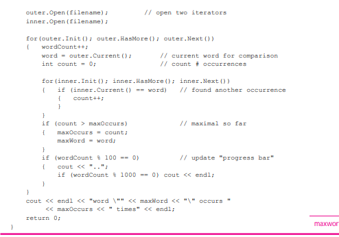 Do the last exercise, but rather than reading a file of words many times (e.g., once for each word...-4