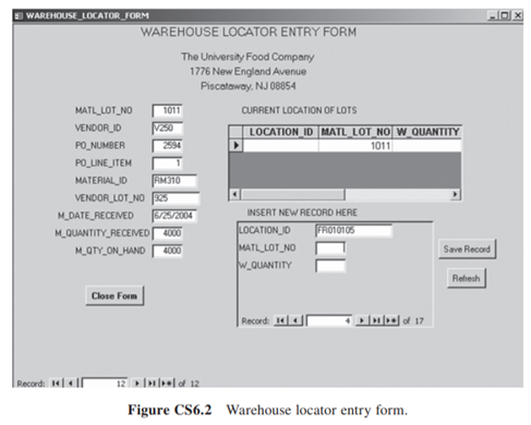 University Food Receiving Department Case (D) Chapters 5 and 6 detailed the work of the receiving...-3