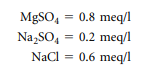 The ionic character of a groundwater is defined by the following hypothetical combinations: Draw a...-2