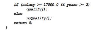 The following program skeleton determines whether a person qualifies for a credit card. To qualify,...-2