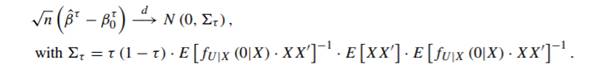 . Asymptotics using the GMM framework: Under certain regularity conditions, the GMM framework can be...-1