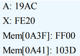 Repeat Exercise 5 for the following statements: (a) C90A3F (b) D90A3F (c) F10A41 (d) E10A41 (e)...