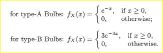 Beginning at time t == 0, we start using bulbs, one at a time, to illuminate a room. Bulbs are...