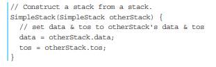 In Try This 6-2, a new SimpleStack constructor was implemented that takes another stack as its...-2