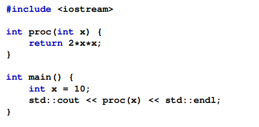 Is the following program legal since the variable x is used in two different places (proc and main)?...