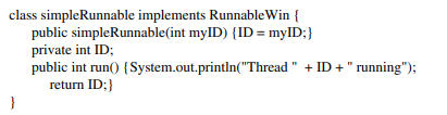 Implement classes ThreadWin and RunnableWin from Exercise 1.4, but this time use C#. Test your...-3