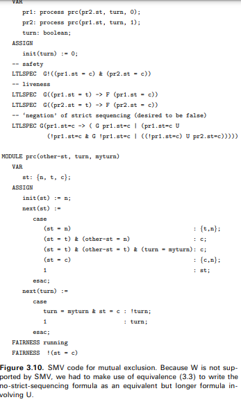 Apply the labelling algorithm to check the formulas f1, f2, f3 and f4 of the mutual exclusion model...-3