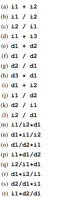 Given the following declarations: Evaluate each of the following C++ expressions.-2