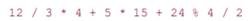 Parenthesize the following expression to indicate how it is evaluated. Test your answer by compiling...-1