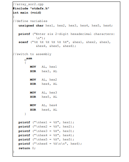 Although this problem does not use the MOVS instruction, it does move modified characters from a...