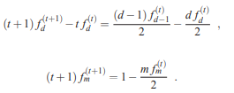 By considering the expected change in the number of vertices of degree d, from iteration t to...