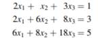 Is the following system of linear equations consistent? Why or why not? Is the following system of...-3