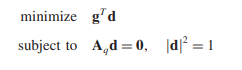 An alternate, but equivalent, definition of the projected gradient p is that it is the vector...-2