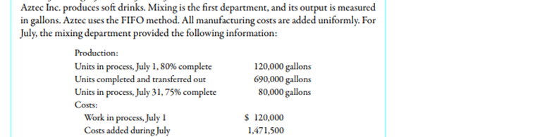 Refer to the information for Aztec Inc. on the previous page. Required: 1. Calculate the equivalent...