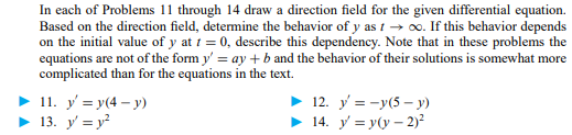 Q1: In each of Problems 1 through 6 determine the order of the given differential equation; also...-8
