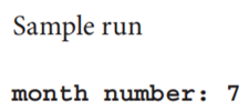 Write a function named randomMonth() that returns a random integer from 1 to 12. Call the...