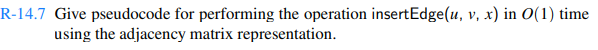 Repeat Exercise R-14.7 for the adjacency list representation, as described in the chapter.