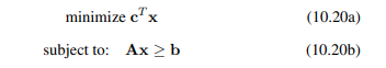 (a) Apply the result of Prob. 10.4 to convert the LP problem into the problem in Eq. (10.20). (b)...-2