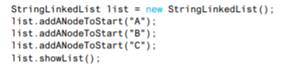 Write a definition of a method isEmpty for the class StringLinkedList that returns true if the list...