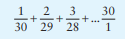 Design a For loop that calculates the total of the following series of numbers: