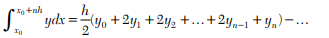 Add two terms to the Euler–Maclaurin formula By the Gauss three-point formula The order of error in...-1