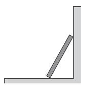 Draw a clear diagram to show the forces acting on a paving stone leaning against a wall. Clarity is...