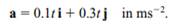 A speedboat is initially moving at 5 ms -1 on a bearing of 135°. i) Express the initial velocity as...