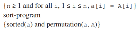 In Section 12.4 and 12.5 we used the following example of a program specification using...