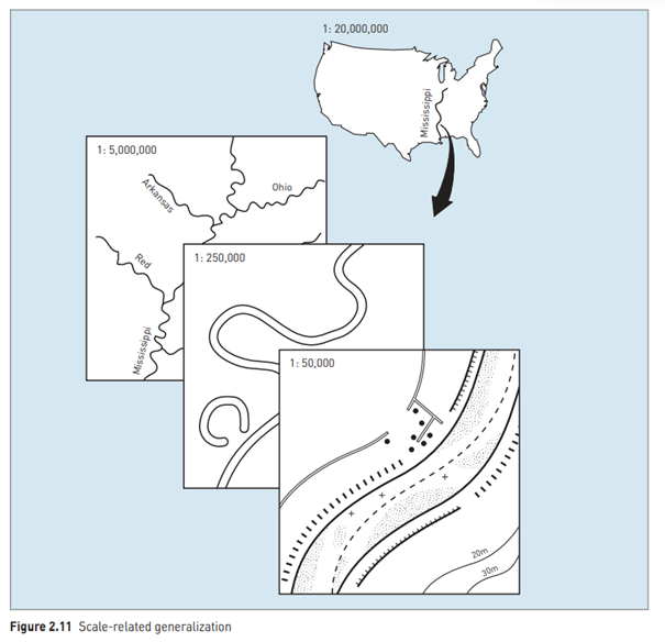 THEORY Basic spatial entities POINTS Points are used to represent features that are too small to be...-6