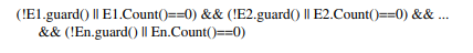 An else alternative of a selective wait is selected if (1) there are no other open alternatives...