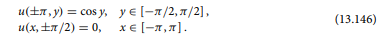 Consider the problem associated with the Poisson equation in the domain D = [-p, p] × [-p/2, p/2],...-2