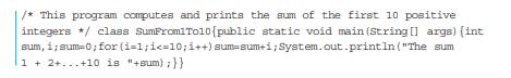 Use indentation, spacing and multiple lines to make the following program more readable.