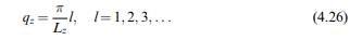 Using Eq. (4.26), obtain an equation for the wavelength that can be maintained in a resonator of...