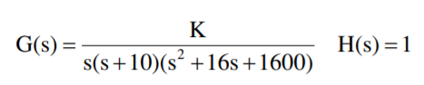 A system has the following transfer functions Generate a Bode plot and determine the maximum value...