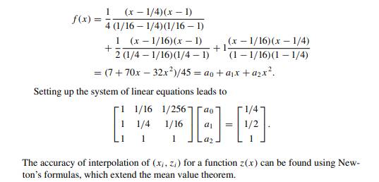 Following Examples 7.1 and 7.2, find the rational function interpolant at equally spaced points on...-2