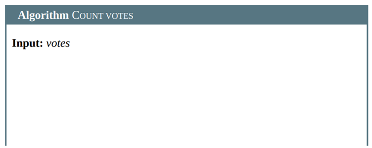 The following algorithm determines the winner of an election between two candidates, Laura and John....-1