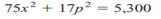 DEMAND RATE When the price of a certain commodity is p dollars per unit, consumers demand x hundred...