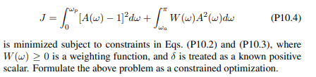 Consider the trigonometric polynomial A(?) given in Prob. P10.1. Suppose we need to find a k , for k...-1