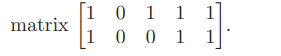 Show by means of an example that the syndrome of a vector depends on the choice of the parity-check...