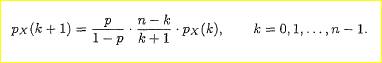 Recursive computation of the binomial PMF. Let X be a binomial random variable with parameters n and...