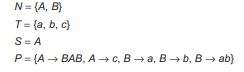 A grammar G = {N, T, S, P} is defined to have Give some examples, and describe the general form, of...-2