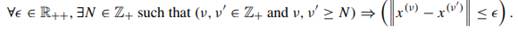 Show that any convergent sequence is Cauchy. That is, suppose that {x(?)}8 ?=0 converges to x and...-2