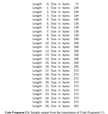 Execute the experiment from Code Fragment 5.1 and compare the results on your system to those we...-1