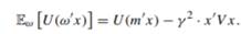 Why ? > 0? Why z = ? -1? With this specification the expected utility of ?x equals (Verify this.) We...-1