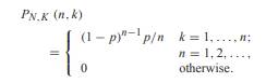 Random variables N and K have the joint PMF Find the marginal PMFs P N (n) and P K (k).