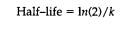 The number of years that it takes for a certain isotope of uranium to decay to one-half of an...