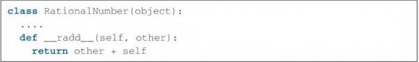 Compare the two ways to implement a method for reverse addition ..radd.. in the class...-1