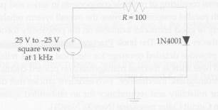 Consider a 1N400‘l diode (data sheet in Appendix D) that is to be operated in the switching circuit...