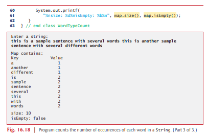 Modify the program of Fig. 16.18 to count the number of occurrences of each letter rather than of...-3