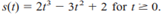 MOTION ON A LINE An object moves along a line in such a way that its position at time t is given by...-1